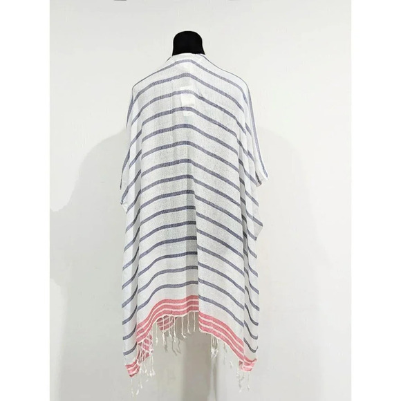 INC Women's White & Navy Striped Tie Topper O/S (MSRP $49) - Picture 3 of 6